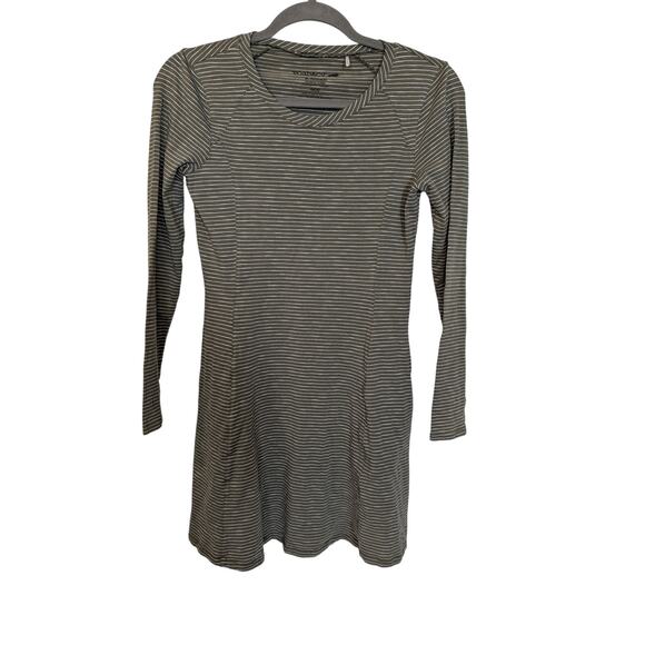 TOAD & CO Windmere Midi Dress Long Sleeve Pockets Activewear Womens Size XS - Picture 1 of 6